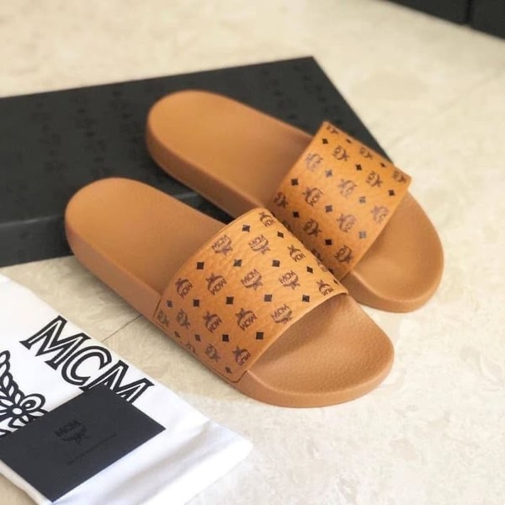 MCM slides with box and dust bag purchased at Nordstrom. Size 37